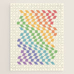 Rainbow Pride Wavy Check Jigsaw Puzzle Gallery Image 1
