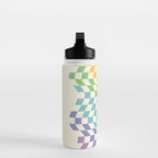 Rainbow Pride Wavy Check Water Bottle Gallery Image 3