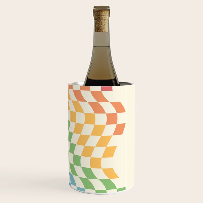 Rainbow Pride Wavy Check Wine Chiller Gallery Image 3