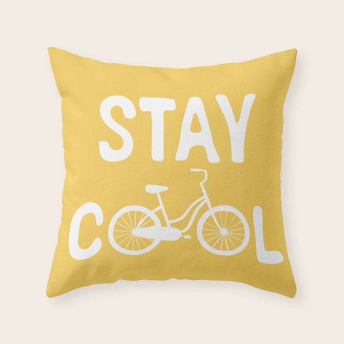 Stay Cool Throw Pillow Gallery Image 1