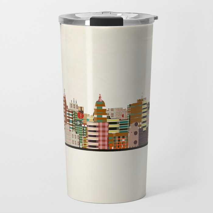 madison wisconsin skyline Travel Mug Gallery Image 1