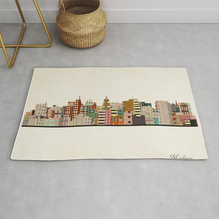 madison wisconsin skyline Rug Gallery Image 1