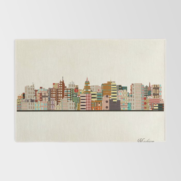 madison wisconsin skyline Rug Gallery Image 2