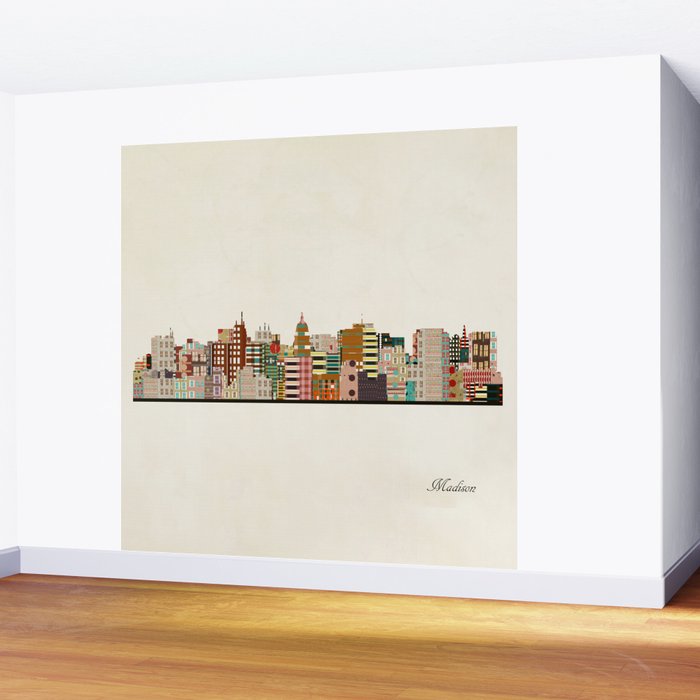 madison wisconsin skyline Wall Mural Gallery Image 2