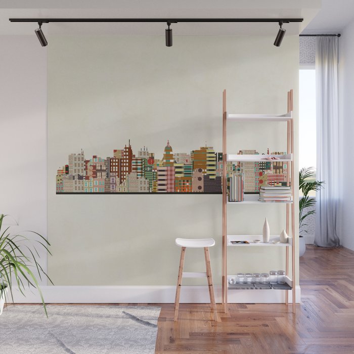 madison wisconsin skyline Wall Mural Gallery Image 1