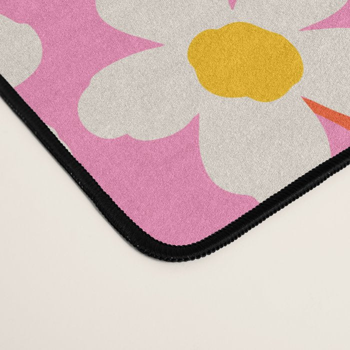 Flower - Magenta vibe Desk Mat Gallery Image 4