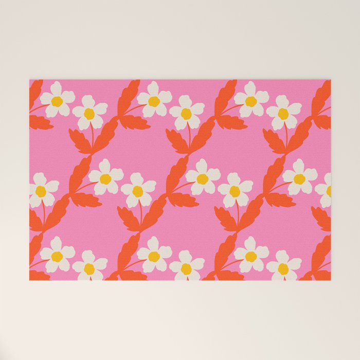Flower - Magenta vibe Welcome Mat Gallery Image 1