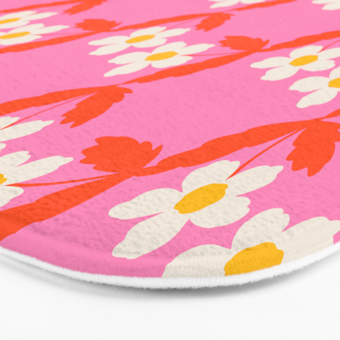 Flower - Magenta vibe Bath Mat Gallery Image 3