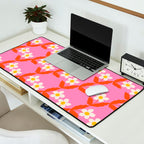 Flower - Magenta vibe Desk Mat Gallery Image 2