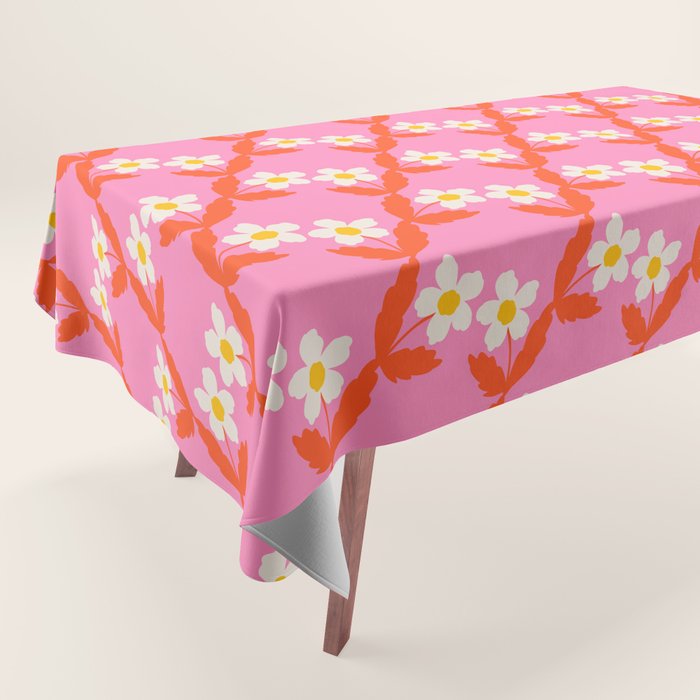Flower - Magenta vibe Tablecloth Gallery Image 1