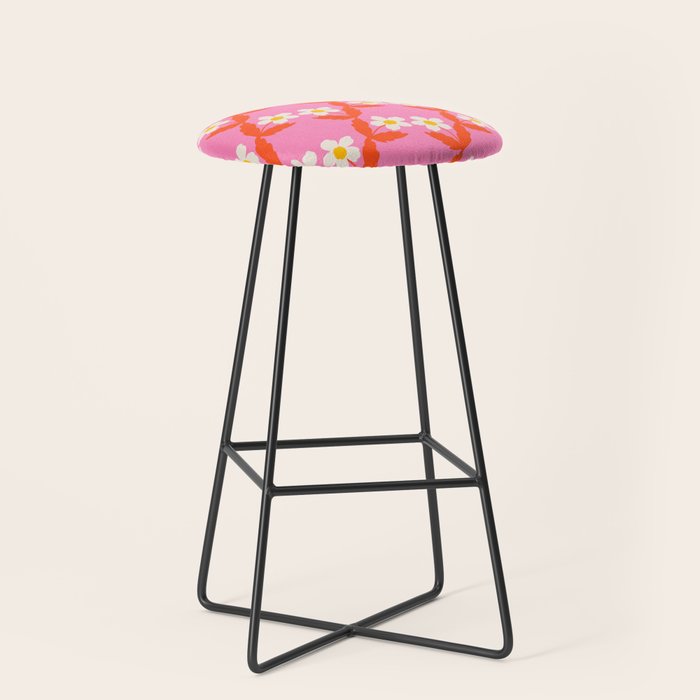 Flower - Magenta vibe Stool Gallery Image 1