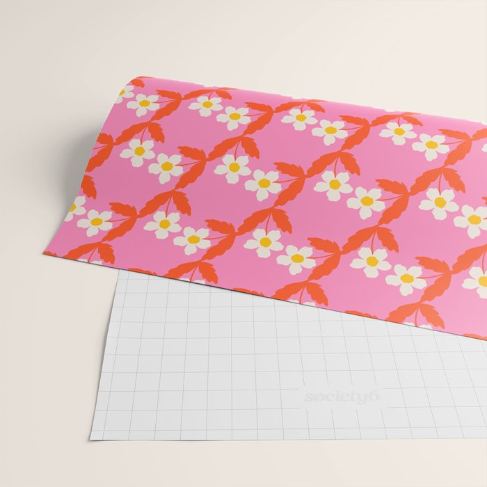 Flower - Magenta vibe Wrapping Paper Gallery Image 2