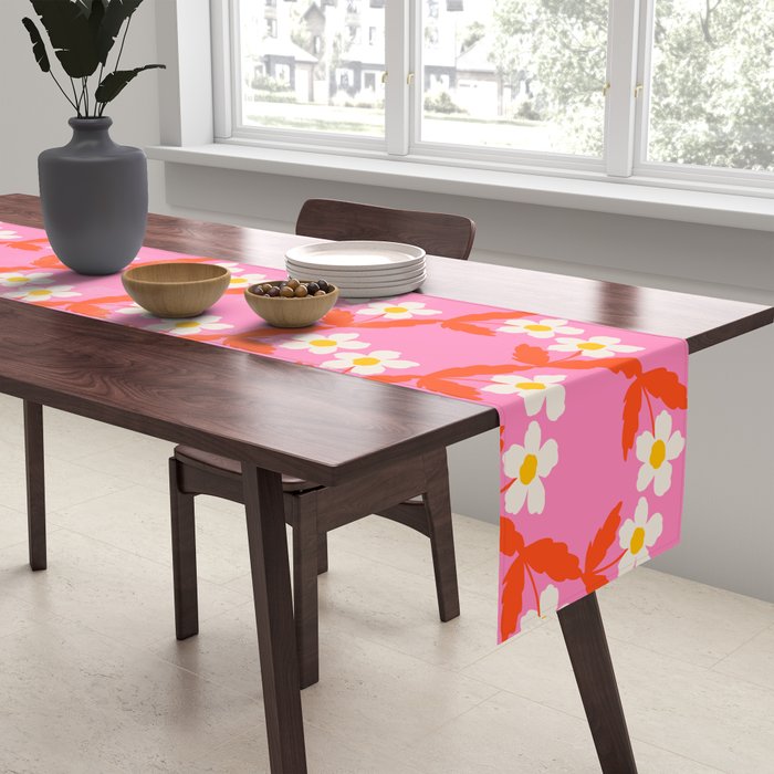 Flower - Magenta vibe Table Runner Gallery Image 2