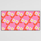 Flower - Magenta vibe Desk Mat Gallery Image 3