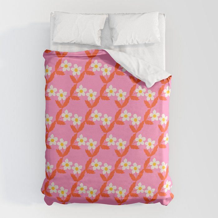 Flower - Magenta vibe Duvet Cover Gallery Image 1