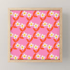 Flower - Magenta vibe Mini Art Print Gallery Image 1