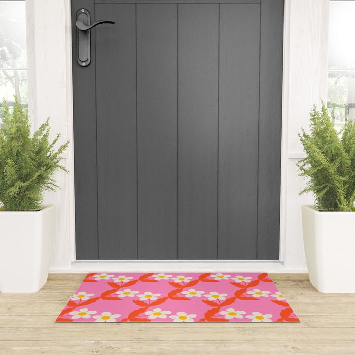 Flower - Magenta vibe Welcome Mat Gallery Image 3
