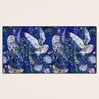 Flower Garden Owls Desk Mat Gallery Image 3