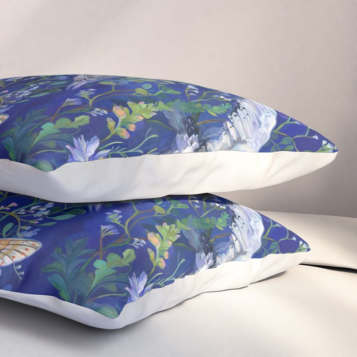 Flower Garden Owls Pillow Sham Gallery Image 3