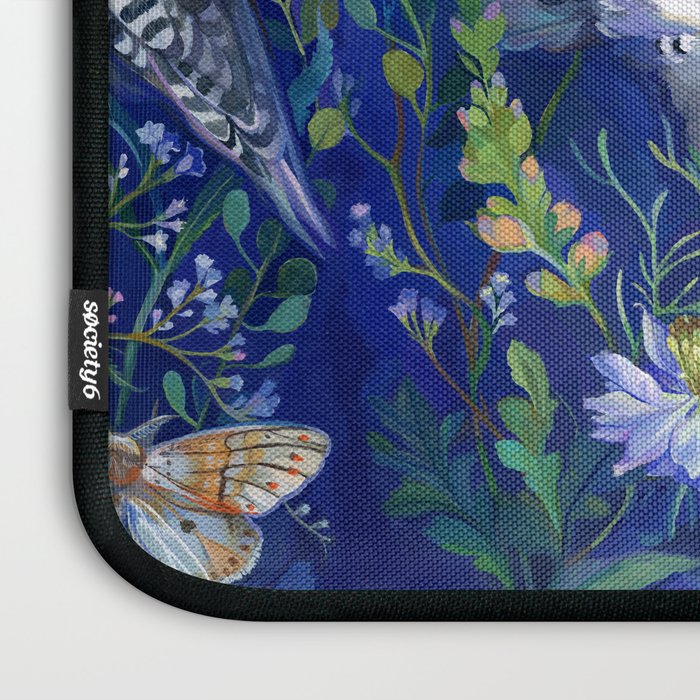 Flower Garden Owls Laptop Sleeve Gallery Image 3