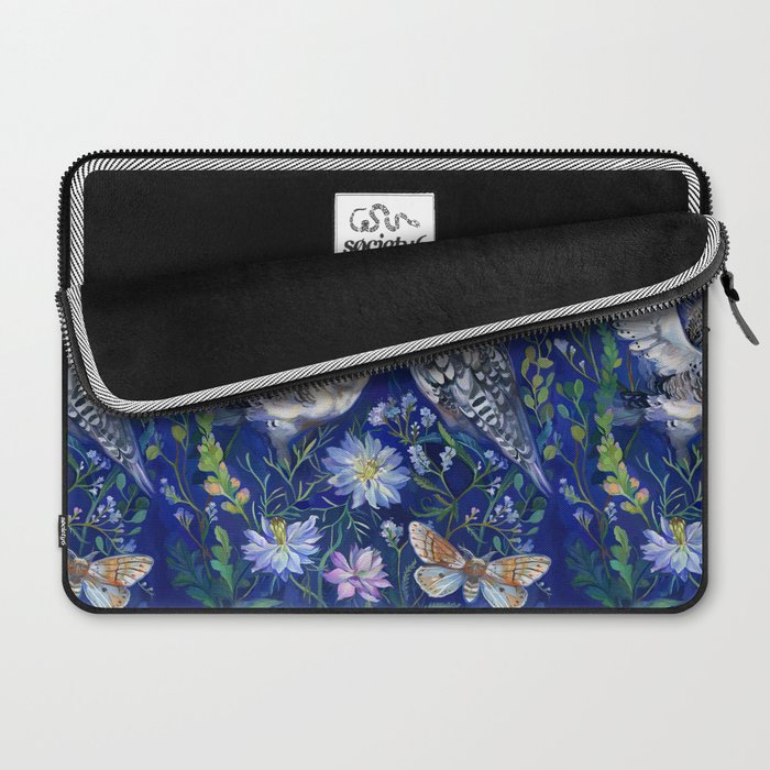 Flower Garden Owls Laptop Sleeve Gallery Image 2