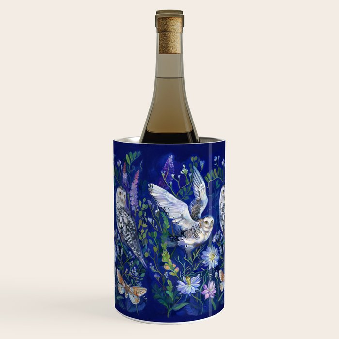 Flower Garden Owls Wine Chiller Gallery Image 3