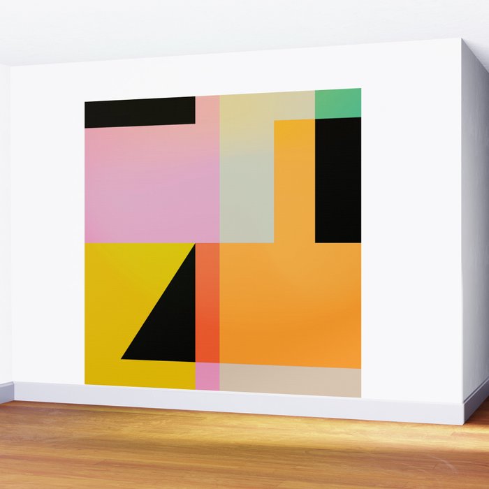 Modern Abstraction 6 Wall Mural Gallery Image 2