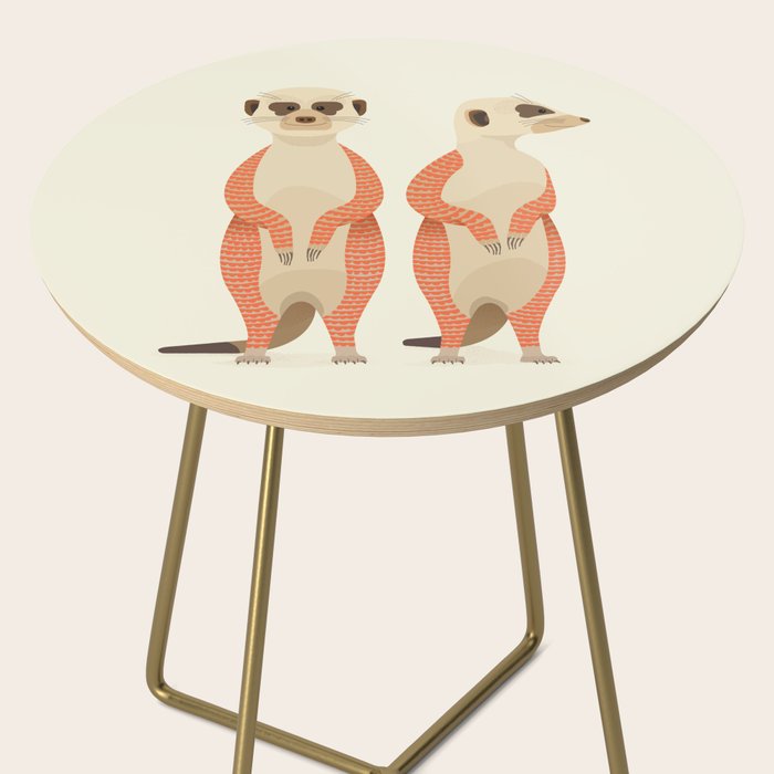 Whimsical Meerkats Side Table Gallery Image 2