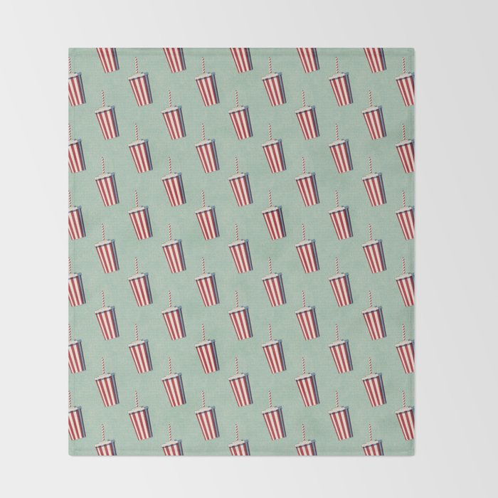 FAST FOOD / Softdrink - pattern Throw Blanket Gallery Image 2