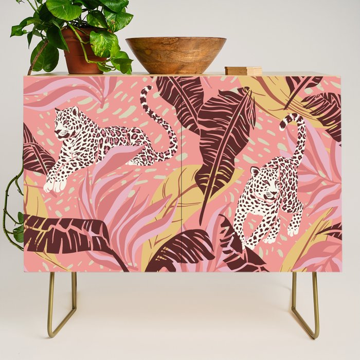 Leopard Crush Pink Credenza Gallery Image 1