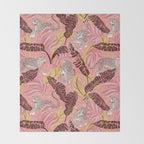 Leopard Crush Pink Throw Blanket Gallery Image 2