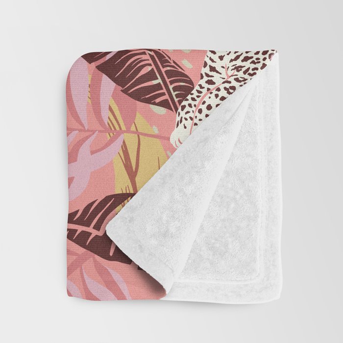 Leopard Crush Pink Throw Blanket Gallery Image 3