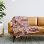 Leopard Crush Pink Throw Blanket Gallery Image 1