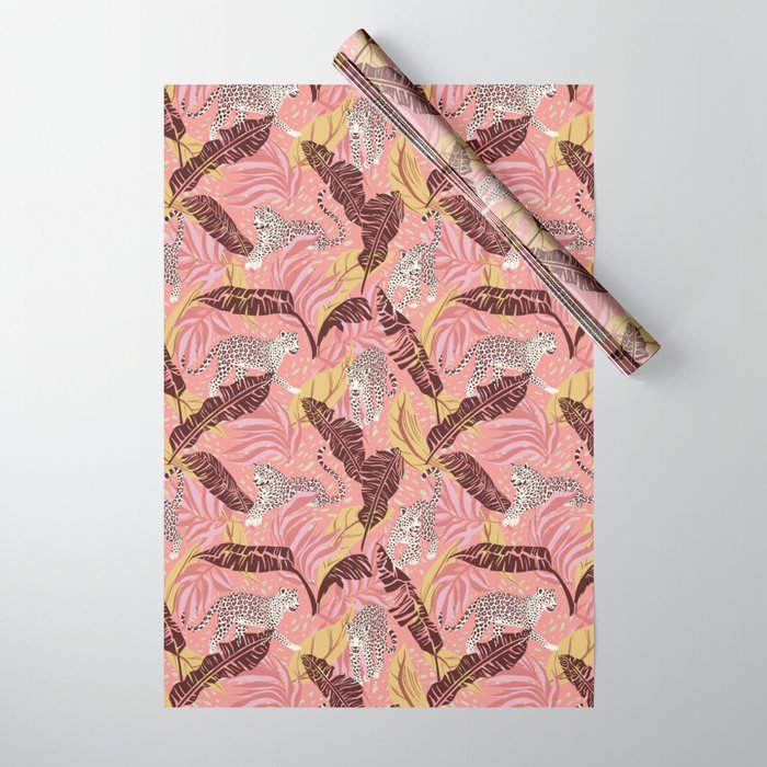 Leopard Crush Pink Wrapping Paper Gallery Image 1