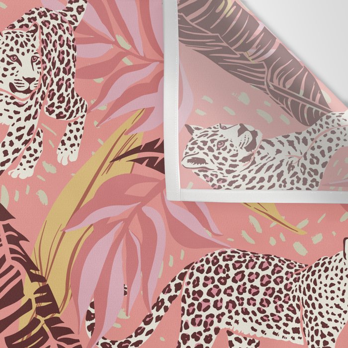 Leopard Crush Pink Wall Tapestry Gallery Image 3