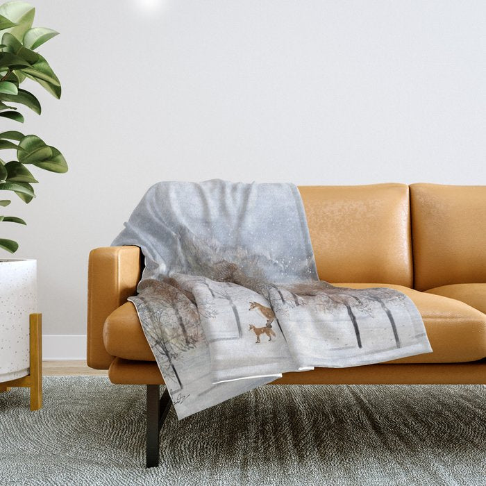 nature will find a way deux Throw Blanket Gallery Image 1