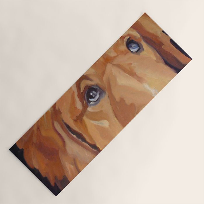 Golden Retriever Dog Portrait Yoga Mat Gallery Image 1