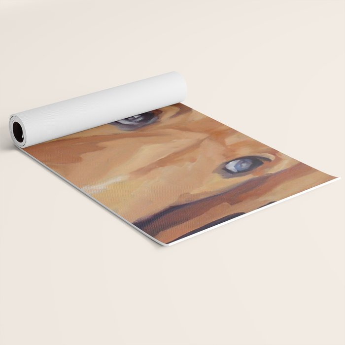Golden Retriever Dog Portrait Yoga Mat Gallery Image 2