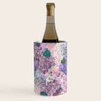 Purple and blue Lilac & Hydrangea - Flower Design Wine Chiller Gallery Image 3
