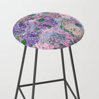 Purple and blue Lilac & Hydrangea - Flower Design Stool Gallery Image 2