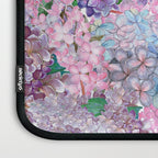Purple and blue Lilac & Hydrangea - Flower Design Laptop Sleeve Gallery Image 3
