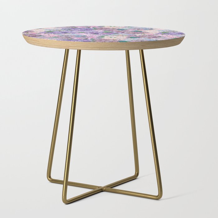 Purple and blue Lilac & Hydrangea - Flower Design Side Table Gallery Image 1