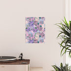 Purple and blue Lilac & Hydrangea - Flower Design Poster Gallery Image 2
