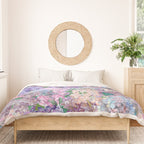 Purple and blue Lilac & Hydrangea - Flower Design Duvet Cover Gallery Image 3