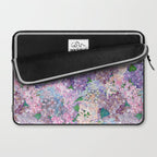 Purple and blue Lilac & Hydrangea - Flower Design Laptop Sleeve Gallery Image 2