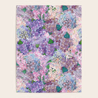 Purple and blue Lilac & Hydrangea - Flower Design Poster Gallery Image 4