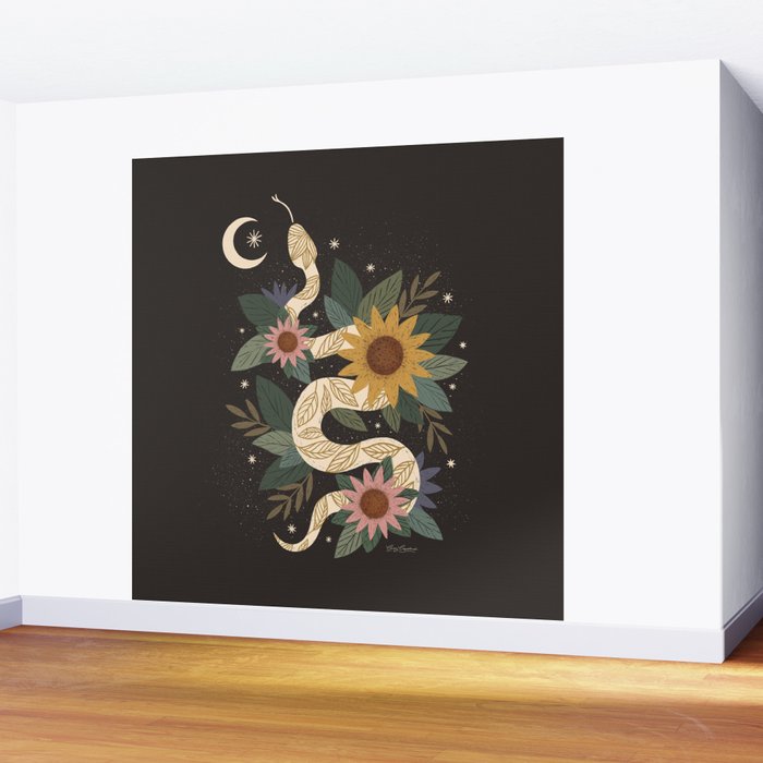 Year of the Snake - Black Wall Mural Gallery Image 2