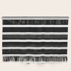 Bold Black And White Simple Stripes Elegant Minimalistic Style Wall Hanging Gallery Image 1
