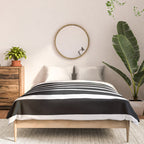 Bold Black And White Simple Stripes Elegant Minimalistic Style Comforter Gallery Image 3
