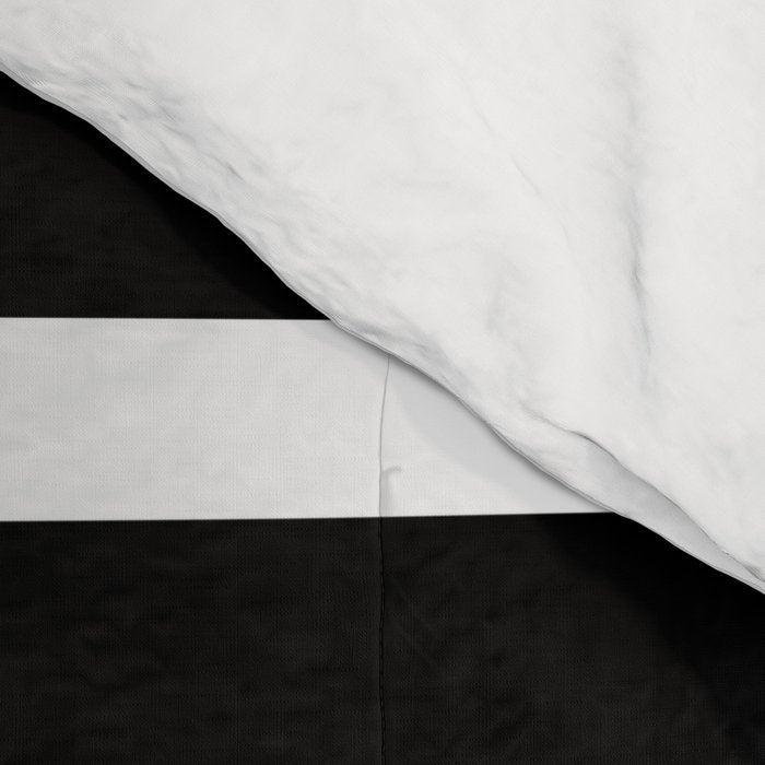 Bold Black And White Simple Stripes Elegant Minimalistic Style Comforter Gallery Image 4